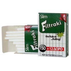 Filtraki Maxi Slim 6mm 150 + 12 Δώρο Φιλτράκια