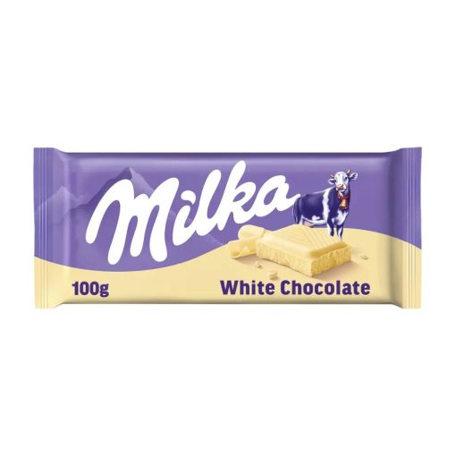Milka White Chocolate Σοκολάτα 100gr