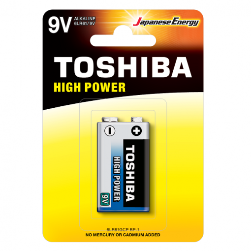 Toshiba 9V High Power Αλκαλικές Μπαταρίες 1 Τμχ (Τεμάχιο)