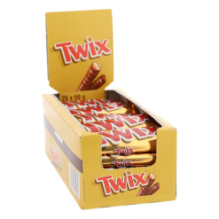 Twix Σοκολάτα 50gr (Συσκευασία 30 Τεμαχίων)