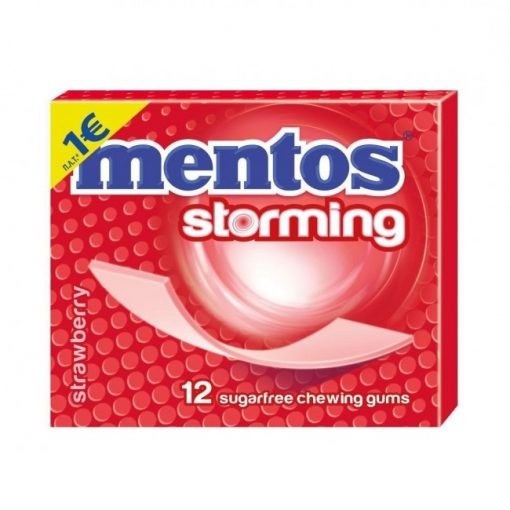 Mentos Storming Φράουλα Τσίχλες 33gr