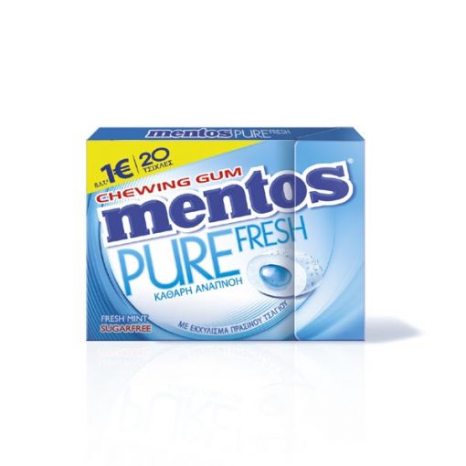Mentos Pure Fresh Μέντα Τσίχλες 30gr