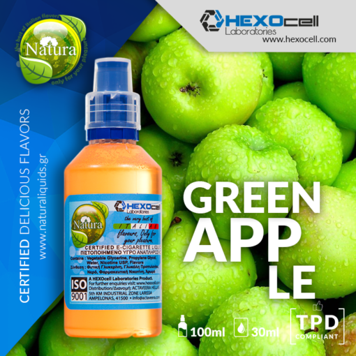 Natura Green Apple 30/60ml (Flavour Shots)