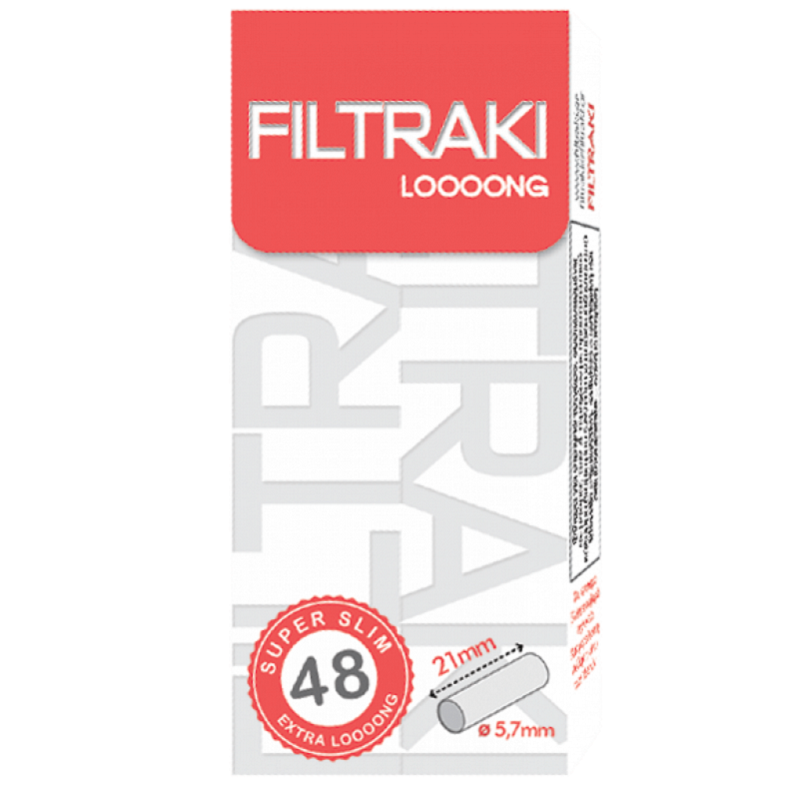 Filtraki Long Super Slim 5.7mm 48 Φιλτράκια (Τεμάχιο)