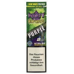 Juicy Hemp Wraps Purple 2 Τμχ Πουρόφυλλα (Τεμάχιο)
