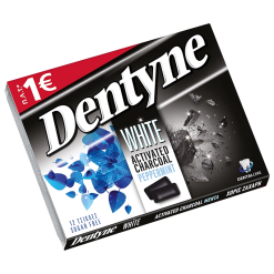Dentyne White Ενεργό Ανθρακα Τσίχλες 16gr